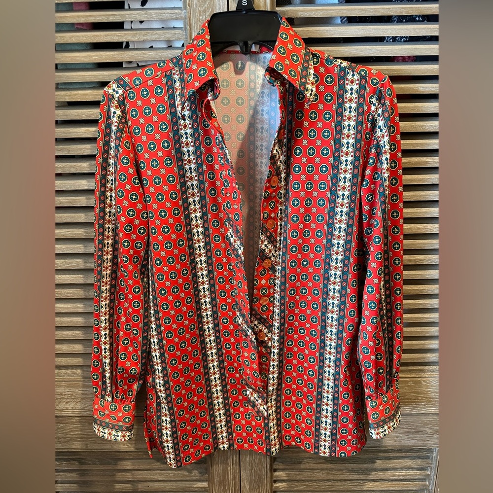 VINTAGE Bleeker Street a Division of Jonathan Logan 1970s women’s shirt size M
